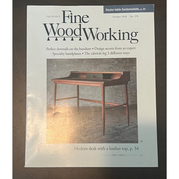 Fine Woodworking 2018 bundle of 5 magazines.  DIY Woodworking - Picture 2 of 9